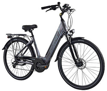 Жіночий електровелосипед STUCCHI Swing D19 28 дюймів сіро-бірюзовий