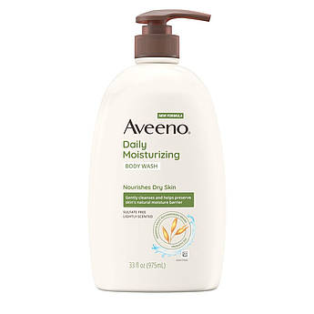 Зволожувальний гель для душу з екстрактом вівса Aveeno Daily Moisturizing Body Wash Dry & Sensitive Skin 975 мл