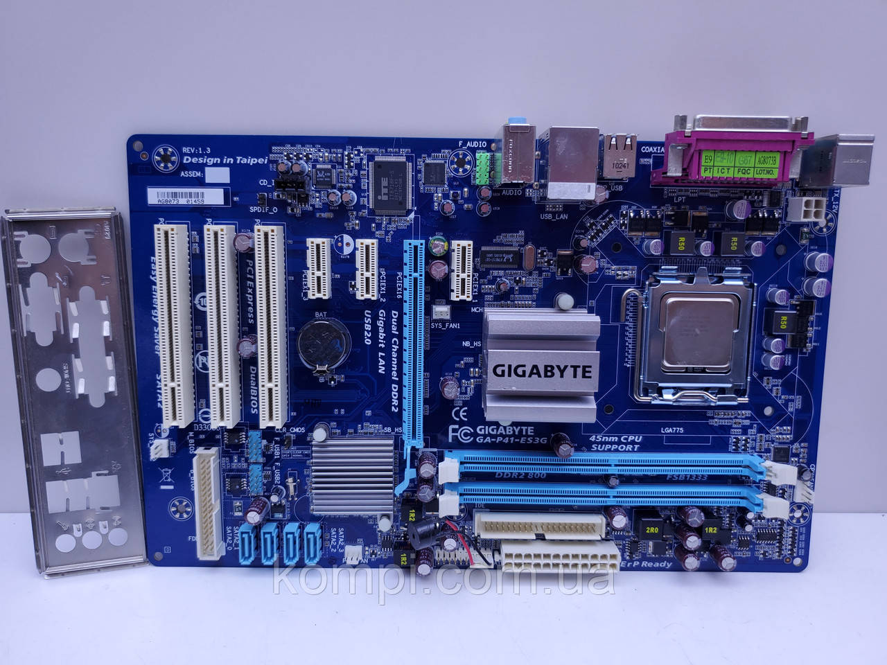 Материнська плата GIGABYTE GA-P41-ES3G (Socket 775,DDR2,QUAD,б/у)