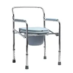 Регульований стілець-туалет по висоті Vhealth VH607 сталевий, складаний  (806913)