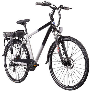 Чоловічий електровелосипед LANCIA YPSILON Estro M20 28 дюймів сіро-чорний