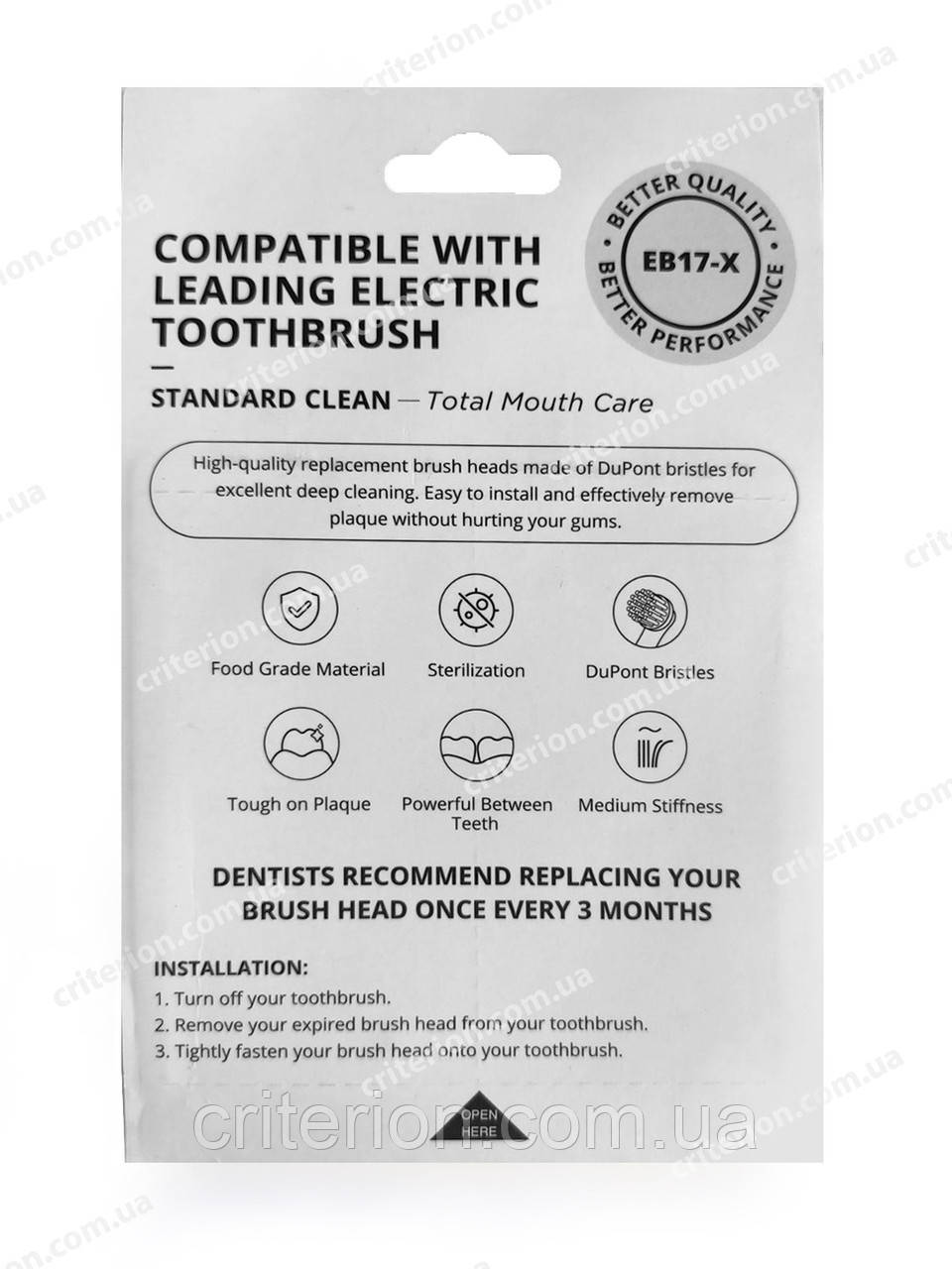 Precision Clean насадки для щетки Oral-b EB17-X 4 шт - фото 7 - id-p1891722871