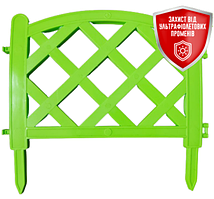 Садова огорожа "Гамбург" (4 шт., довжина комплекта 1,62 метра, висота 27.5 см + 10 см) Тірапласт