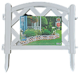 Садова огорожа "Гамбург" (4 шт., довжина комплекта 1,62 метра, висота 27.5 см + 10 см) Тірапласт, фото 5