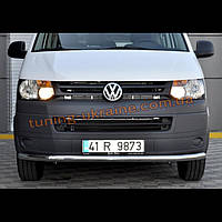 Защита переднего бампера труба одинарная D60 на Volkswagen T5 2003-2010