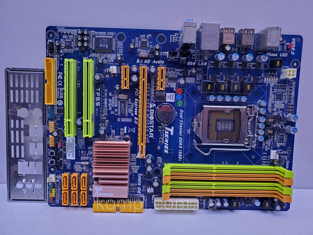 Материнська плата s1156 BIOSTAR TP55 (Socket 1156,DDR3,б/у)
