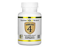 Immune 4, California Gold Nutrition, cредство для укрепления иммунитета, 60 капсул, Iherb
