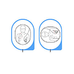 Електроди для дефібрилятора AED Amoul для дорослих, (500909)