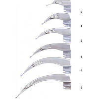 Набор F.O. ларингоскоп взрослый + педиатрический LED2,5В + 2 Miller и 3 Macintosh клинка Luxamed , (674732)