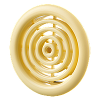 Решітка дверна кругла Вентс МВ 51/4 бВ бежева