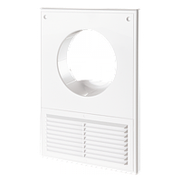 Решетка пластиковая Домовент ДВ 100 Кс, 252*182