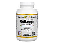 California Gold Nutrition, пептиды гидролизованного коллагена с витамином C, тип 1 и 3, 250 таблеток