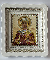 Икона святой Наталии с декором стразами