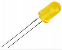 Светодиод желтый ультраяркий 3 мм, 5 шт.