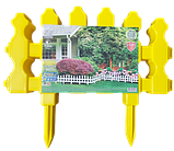 Садова огорожа "Марсель" (загальна довжина комплекта 1,7 м.) Тірапласт, фото 6