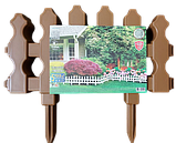 Садова огорожа "Марсель" (загальна довжина комплекта 1,7 м.) Тірапласт, фото 5