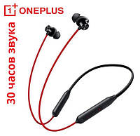 OnePlus Bullets Wireless Z2 (Red) - беспроводные наушники с креплением на шее и 30 часоми автономности!