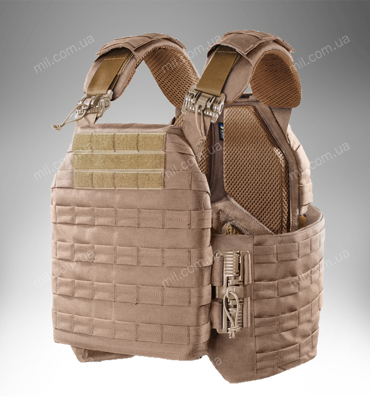 Плитоноска Plate Carrier / бронежилет - чохол для пластин з камербандами U-Win Pro Cordura 1000D (tan)