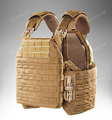 Плитоноска Plate Carrier / бронежилет - чохол для пластин з камербандами U-Win Pro Cordura 500D (coyote)