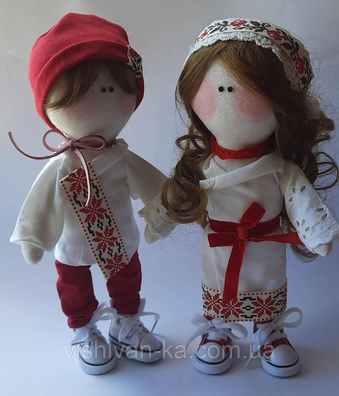 Сувенірні ляльки Українці пара ручна робота подарунок на весілля