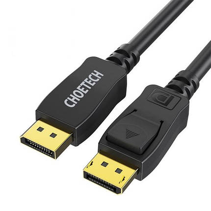 Кабель DisplayPort-DisplayPort Choetech (M/M) 2 m Black (XDD01-BK), фото 1