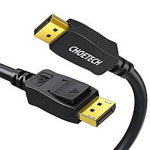 Кабель DisplayPort-DisplayPort Choetech (M/M) 2 m Black (XDD01-BK), фото 4