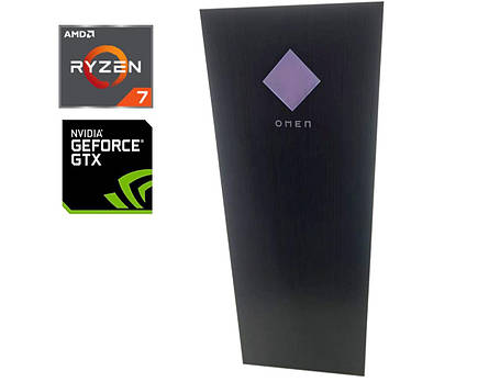 Новий ПК HP OMEN 9NA81AVT#ABA-0065 MT/ Ryzen 7 3700X/ 16 GB RAM/ 512 GB SSD/ GeForce GTX 1060 6GB/ 500W, фото 1