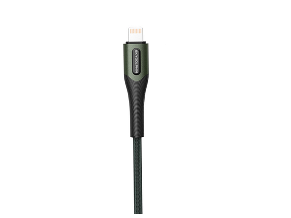 Кабель USB-Lightning SkyDolphin S01L 1m 3A Dark/Green (USB-000580), фото 1