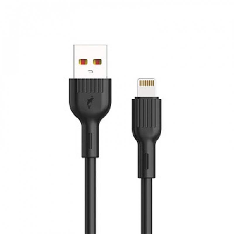 Кабель USB-Lightning SkyDolphin S03L 1m 3A Black (USB-000416)