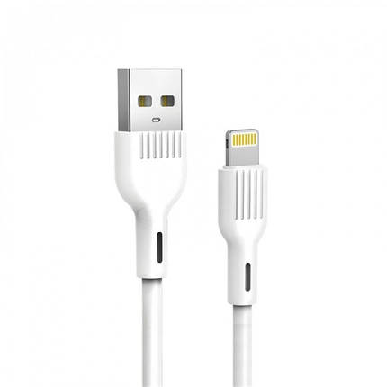 Кабель USB-Lightning SkyDolphin S03L 1m 3A White (USB-000417), фото 1
