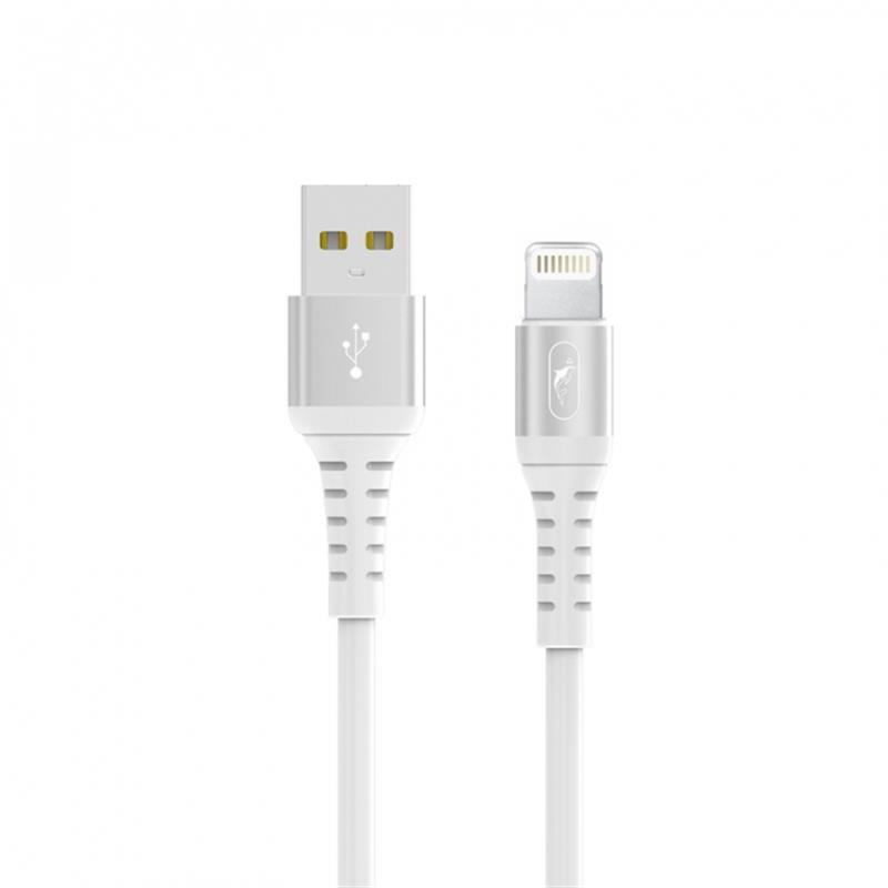 Кабель USB-Lightning SkyDolphin S05L TPE Frost Line 3A 1m White (USB-000548)