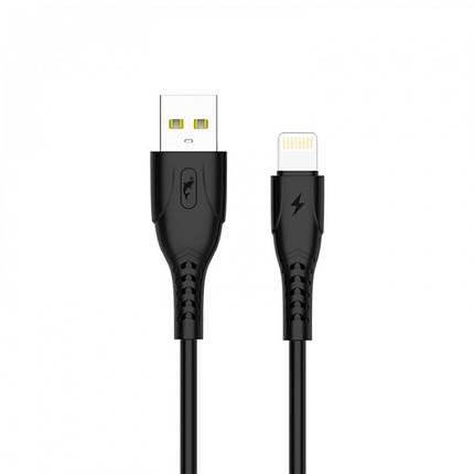 Кабель USB-Lightning SkyDolphin S08L 1m 3.5A Black (USB-000561), фото 1