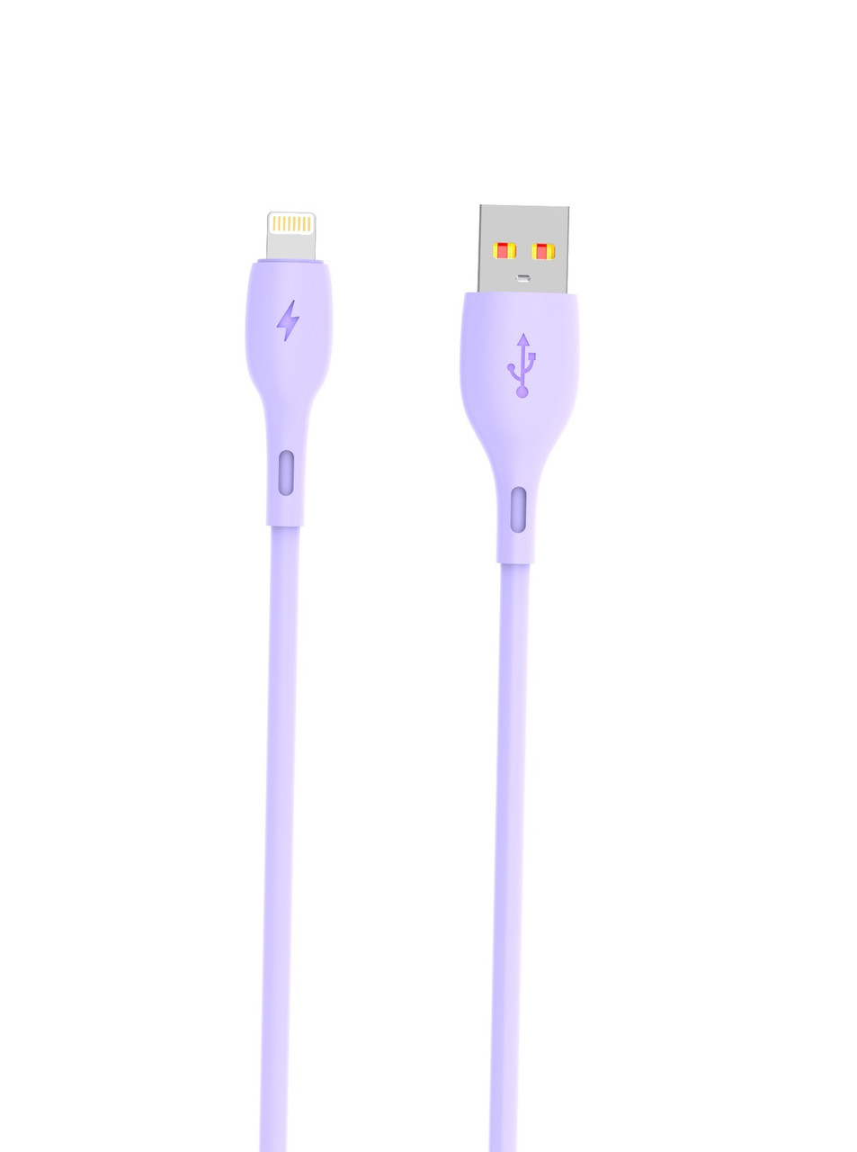 Кабель USB-Lightning SkyDolphin S22L Soft Silicone 2.4A 1m Violet (USB-000600)