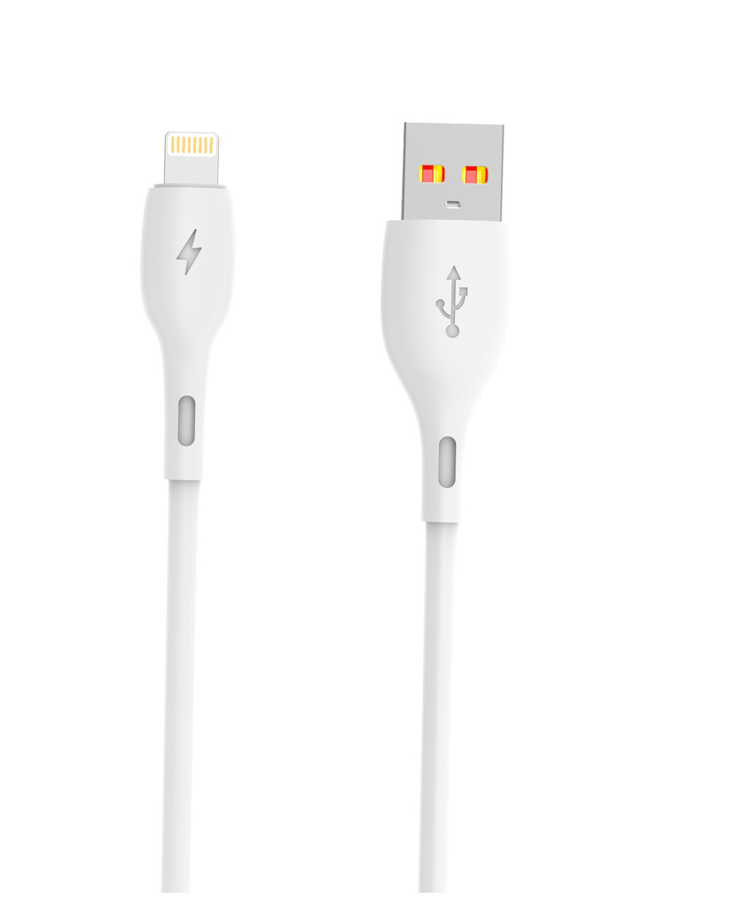 Кабель USB-Lightning SkyDolphin S22L Soft Silicone 2.4A 1m White (USB-000599)