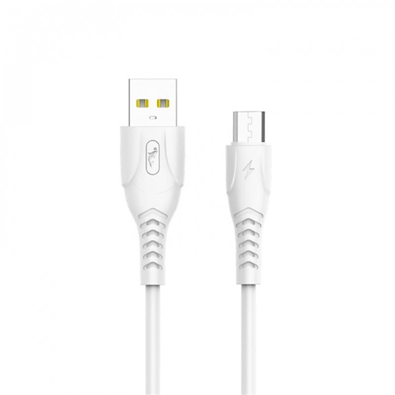 Кабель USB-microUSB SkyDolphin S08V 1m 3.5A White (USB-000564)