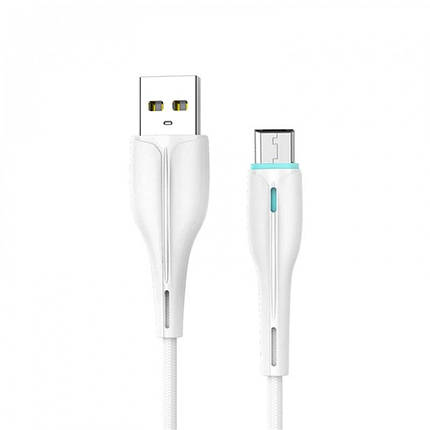 Кабель USB-microUSB SkyDolphin S48V 3A 1m White (USB-000427), фото 1