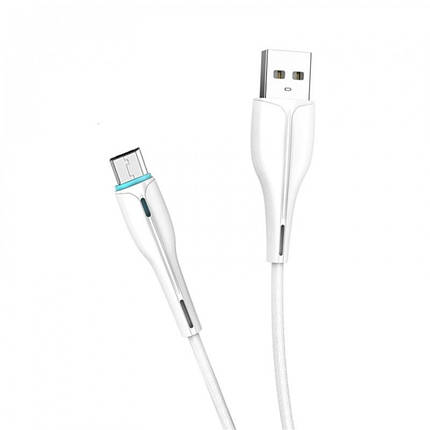 Кабель USB-microUSB SkyDolphin S48V 3A 1m White (USB-000427), фото 3