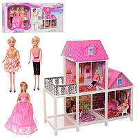 Будиночок для ляльок типу Барбі з меблями 66883 ляльки в комплекті
