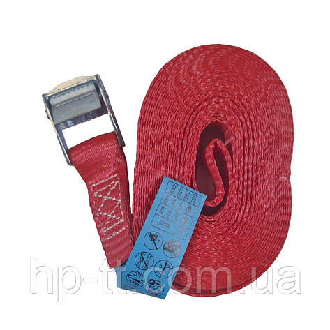 Стяжний ремінь із пружинним замком 25 мм, 6 м 40529, фото 2
