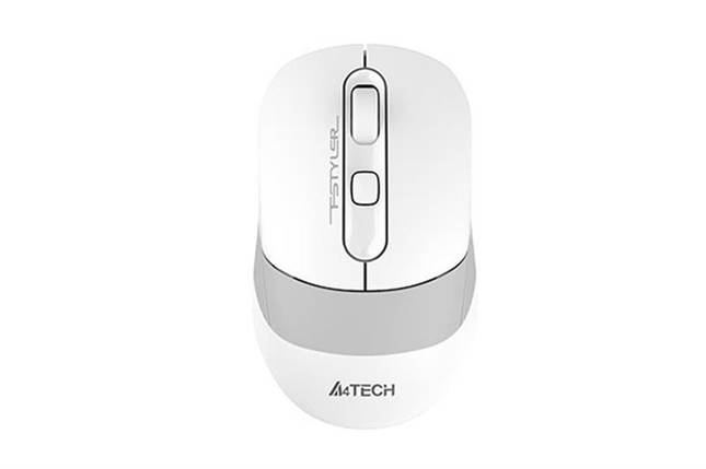 Мышь Wireless A4Tech Fstyler FB10CS Battery Grayish 2400 dpi USB White, фото 1