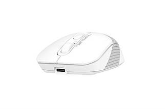 Мышь Wireless A4Tech Fstyler FB10CS Battery Grayish 2400 dpi USB White, фото 5