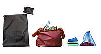 Комплект  Багаторазова сумка  Трешер для сміття, Складний шопер для продуктів, Три багаторазові торбинки з сітки