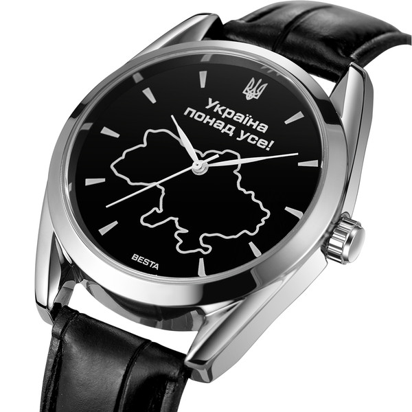 Чоловічий механічний годинник Besta Kraina Leather, фото 1