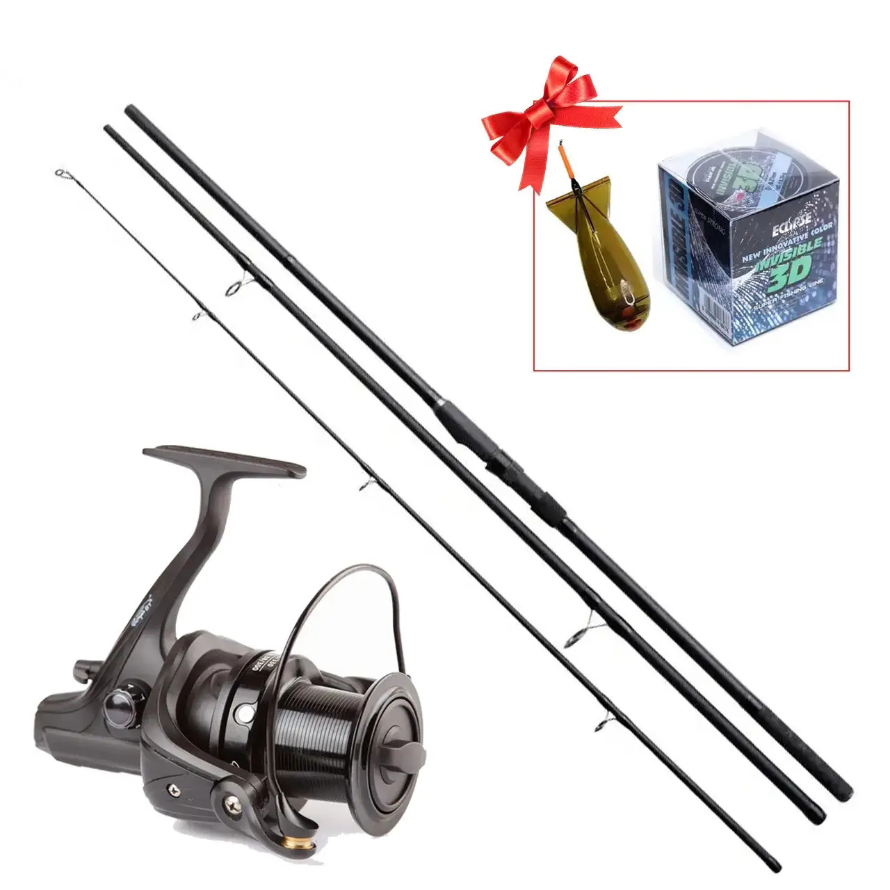 Короповий набір вудилище Flagman Sensor Big Game Spod 3.6м котушка Boya HL 5000 Подарунок Ліска 300м і ракета