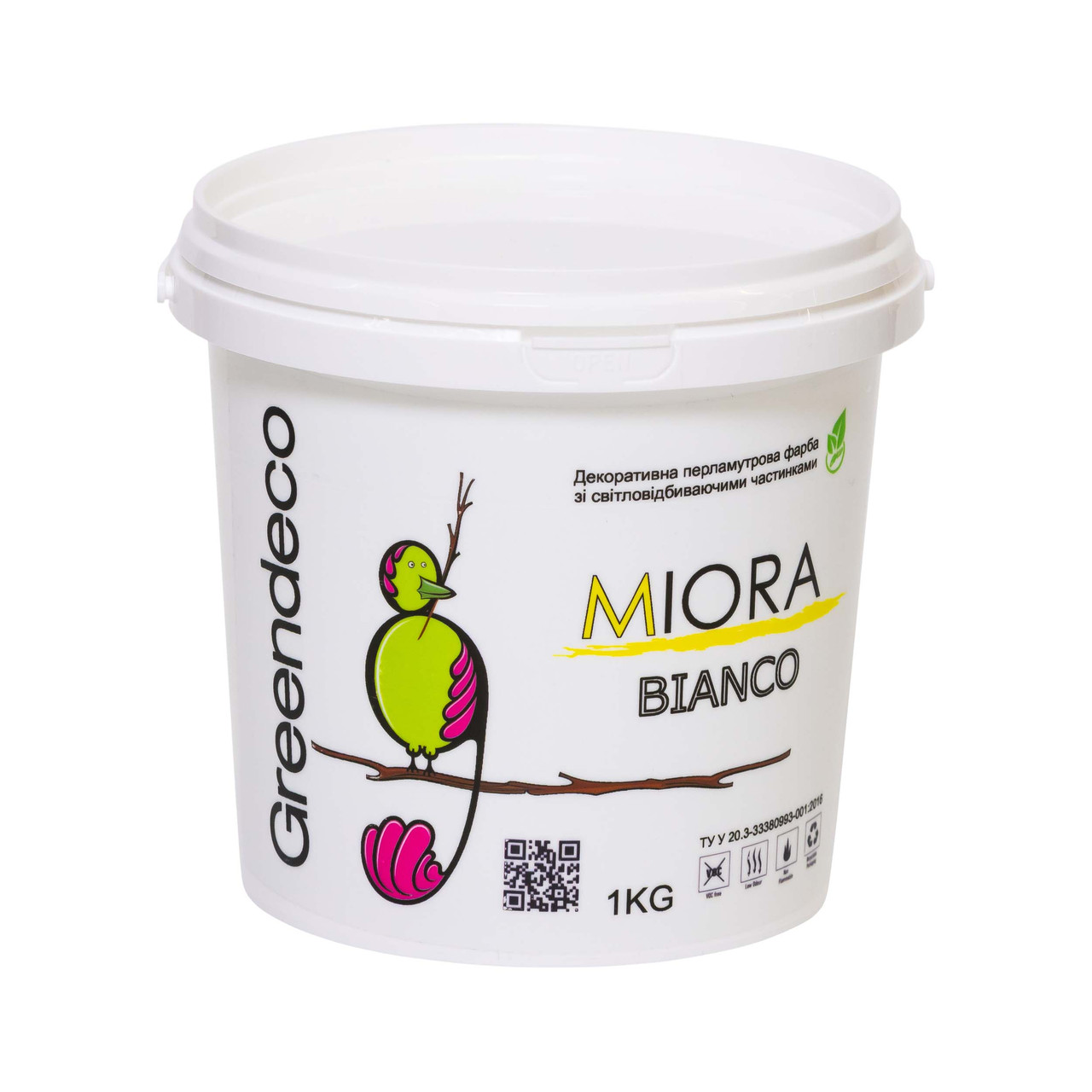 Фарба перламутрова Miora Mat з матовим ефектом. Greendeco