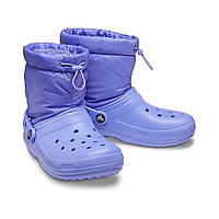 Черевики Crocs Classic Lined Neo Puff Boot Digital Violet, оригінал. Доставка від 14 днів