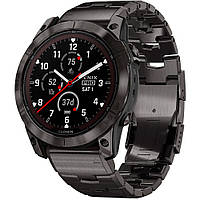 Смарт-часы Garmin fenix 7X Pro Sapphire Solar Edition Carbon Gray DLC Titanium with Vented Titanium Bracelet