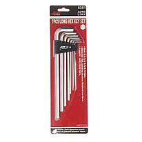 Набір кутових ключів HEX 2.5-10 мм подовжених 7 од. 5351 JTC