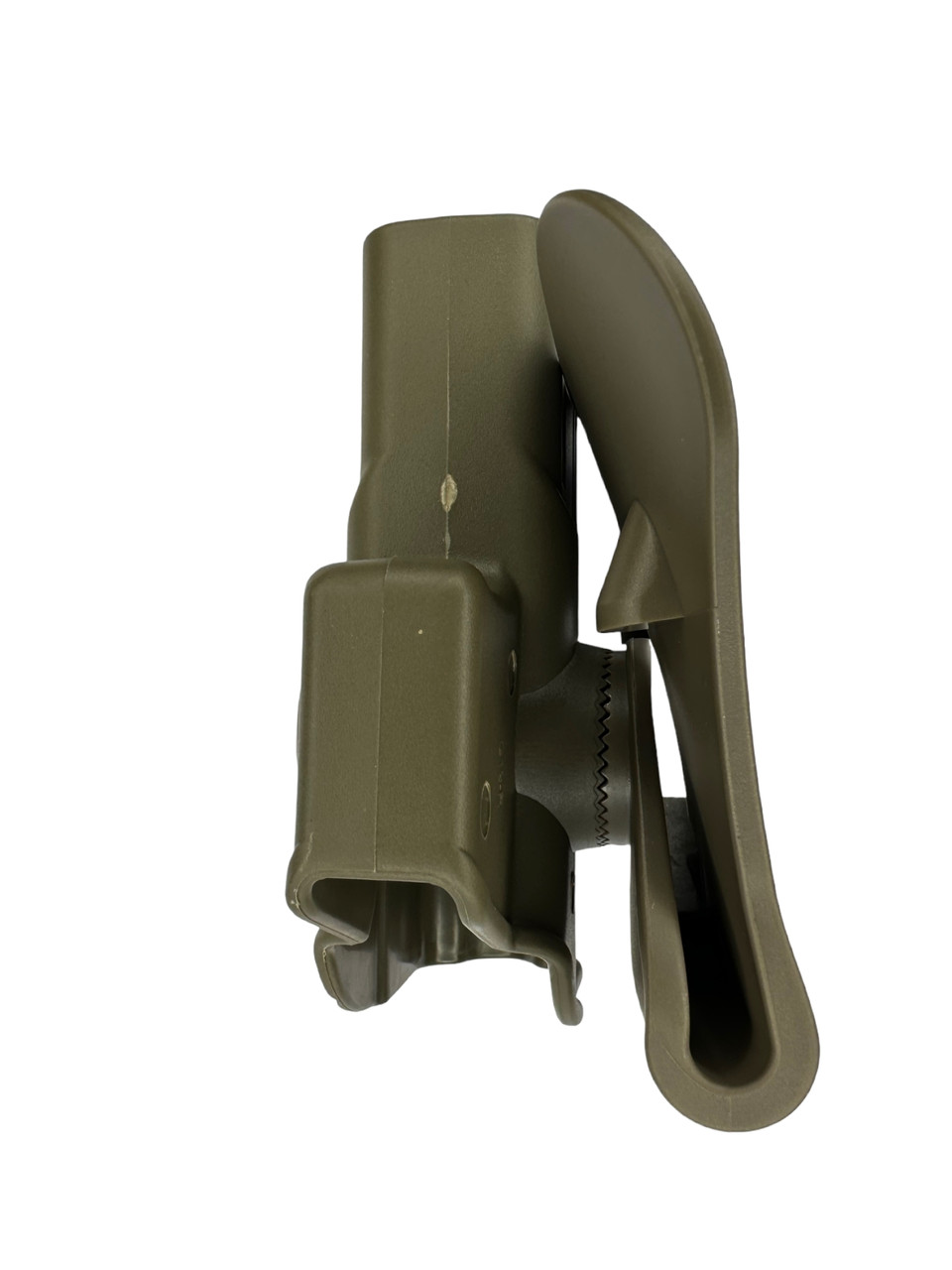 Жесткая полимерная поясная кобура кобура AMOMAX для пистолетов Glock 19/23/32/19X под правую руку. Flat Dark - фото 2 - id-p1820601051