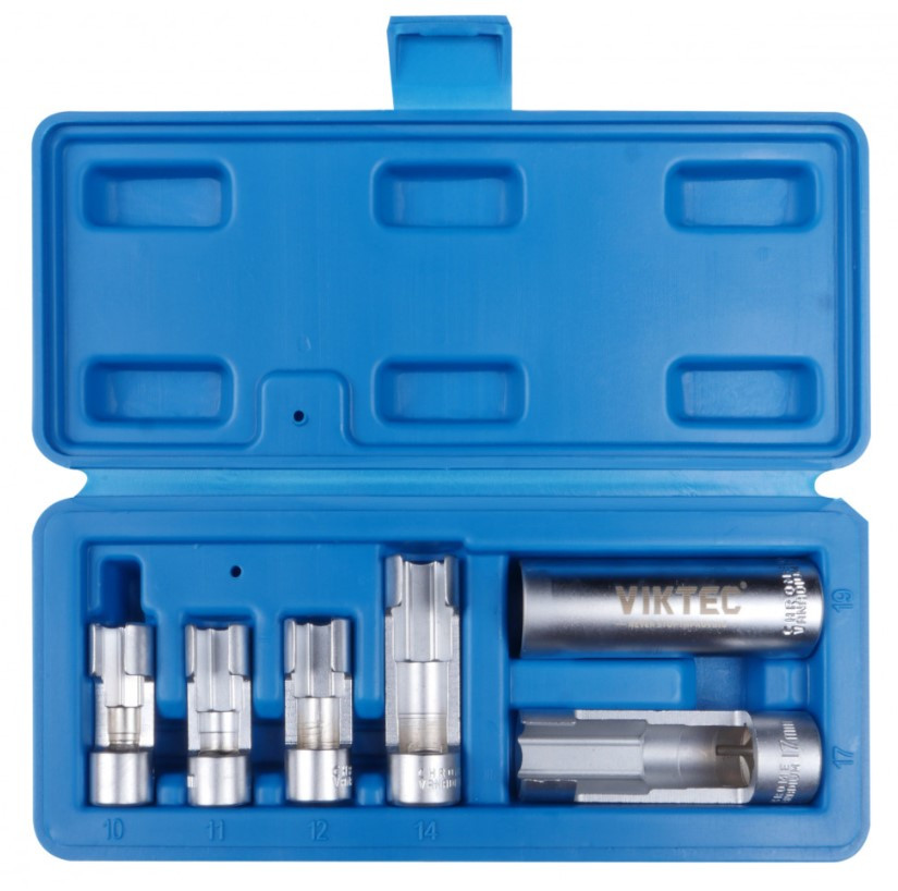 Набір головок для датчиків 6-г. 3/8", 1/2" 6 од. VT13158 VIKTEC, фото 1